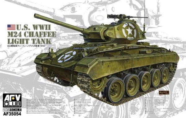 rupsvoertuigen, afv-club, af35054, u.s. m24 chaffee light tank, afv-35054, U.S. M24 Chaffee Light Tank, Bouwdozen.eu