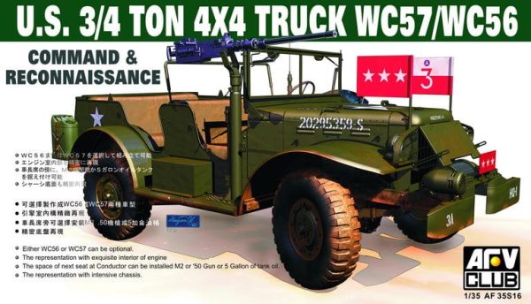 overige voertuigen, afv-club, af35s16, u.s. 3/4 ton 4x4 truck wc57/wc56 command & reconnaissance, afv-35s16, U.S. 3/4 ton 4&#215;4 Truck WC57/WC56 Command &amp; Reconnaissance, Bouwdozen.eu