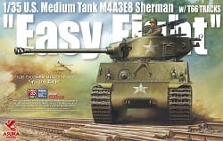 rupsvoertuigen, asuka model, 35-020, u.s. medium tank m4a3e8 sherman "easy eight" w/t66 tracks, asu-35-020, U.S. Medium Tank M4A3E8 Sherman &#8220;Easy Eight&#8221; w/T66 TRACKS, Bouwdozen.eu