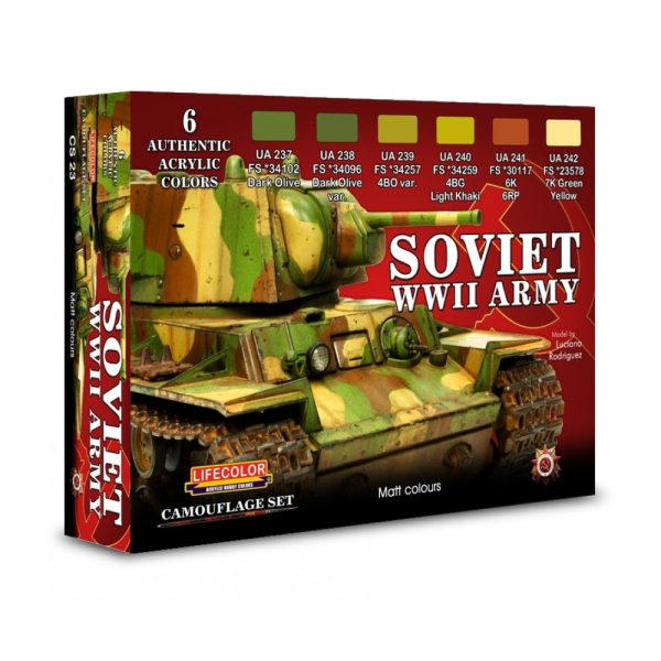 verf, lifecolor, lccs23, cs23 sovjet wwii army, lif-cs23, CS23 Sovjet WWII Army, Bouwdozen.eu