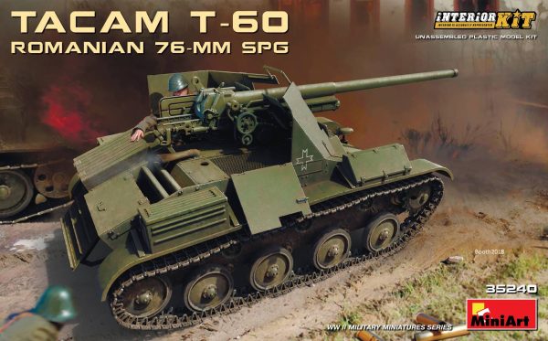 rupsvoertuigen, miniart, 35240, tacam t-60 romanian 76-mm spg interior kit, min-35240, TACAM T-60 Romanian 76-mm SPG Interior Kit, Bouwdozen.eu