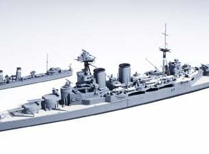 British Battle Cruiser Hood & E Class Destroyer Battle of the Denmark Strait