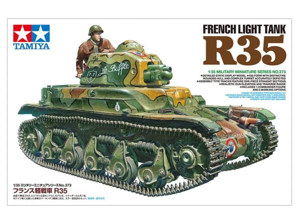 rupsvoertuigen, tamiya, 35373, french light tank r35, tam-35373, French Light Tank R35, Bouwdozen.eu