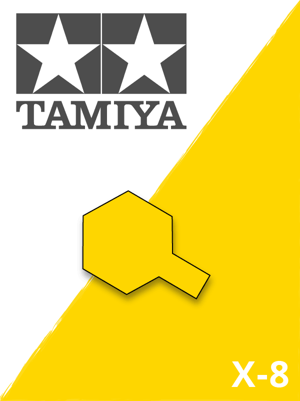 verf, tamiya, 81008, x-8 lemon yellow, tam-81008, X-8 Lemon Yellow, Bouwdozen.eu